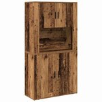 vidaXL Haut meuble Bois ancien 80 x 33 x 150 cm Bois d'ingénierie