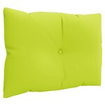 vidaXL Coussins de palette lot de 3 vert vif tissu