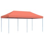 vidaXL Tente de fête 292 x 580 x 315 cm Terre cuite Tissu Oxford