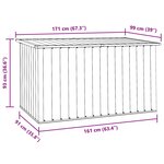 vidaXL Boîte de rangement de jardin Gris 171x99x93 cm