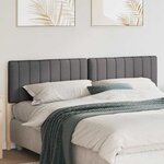 vidaXL Tête de lit capitonnée Brun et gris foncé 180 cm Pin massif