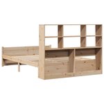 vidaXL Lit bibliothèque sans matelas 120x190 cm bois de pin massif