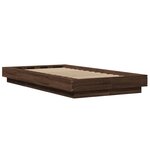 vidaXL Cadre de lit sans matelas chêne marron 90x200 cm
