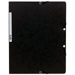 Chemise à élastiques sans Rabats carton 400g 24x32 cm Noir EXACOMPTA