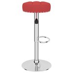 vidaXL Tabourets de bar lot de 2 rouge bordeaux tissu