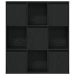 vidaXL Bibliothèque chêne noir 89x24x101 5 cm bois d'ingénierie