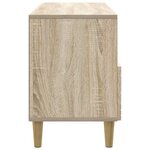 vidaXL Meuble TV 102 x 34 5 x 50 cm Chêne Sonoma Bois d'ingénierie