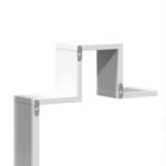 vidaXL Étagère murale blanc 104 5x10x43 cm bois d'ingénierie
