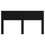 vidaXL Tête de lit Chêne noir 200 cm Bois d'ingénierie