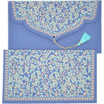 PAPERTREE TAJ Lot de 5 Enveloppes cadeau 19x10cm - Bleu roi