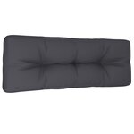 vidaXL Coussin de palette anthracite 120x40x12 cm tissu