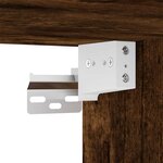 vidaXL Table de chevet murale chêne fumé 45x26x28 5 cm