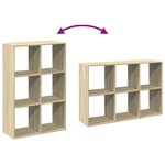 vidaXL Étagère séparatrice de pièce chêne sonoma 69 5x29x103 5 cm