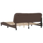 vidaXL Cadre de lit avec tête de lit Marron 180x200 cm Similicuir