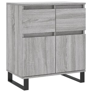 vidaXL Buffet Sonoma gris 60x35x70 cm Bois d'ingénierie