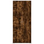 vidaXL Buffet haut chêne fumé 80x42 5x185 cm bois d'ingénierie