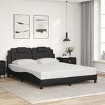 vidaXL Cadre de lit sans matelas noir 160x200 cm similicuir