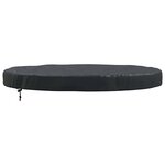 vidaXL Housse de Table Extérieure Noir 112 x 112 x 10 cm Tissu 210D