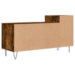 vidaXL Meuble TV Chêne fumé 100x35x55 cm Bois d'ingénierie