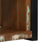 vidaXL Cube Mural Marron 55 x 35 x 40 cm Bois massif de récupération