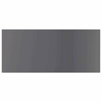vidaXL Panneaux bibliothèque 8 Pièces Gris brillant 80x30x1 5cm Aggloméré