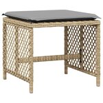vidaXL Ensemble à manger de jardin et coussins 15 Pièces beige