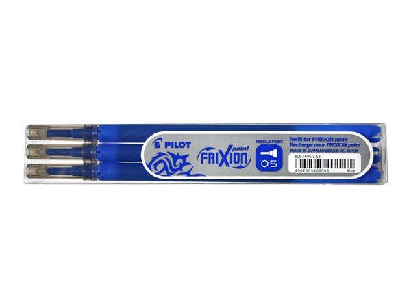 Set de 3 Recharges friXion Point et Clicker (BLS-FRP5) pointe fine Bleu PILOT