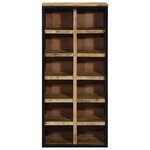 vidaXL Cabinet à chaussures avec stockage Marron 50 x 30 x 110 cm