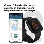 FITBIT - Montre connectée Versa 3 - Autonomie + de 6 jours - Noir