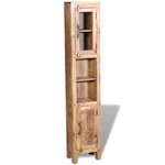 vidaXL Meuble toilette+miroir et 2 armoires latérales Bois de manguier