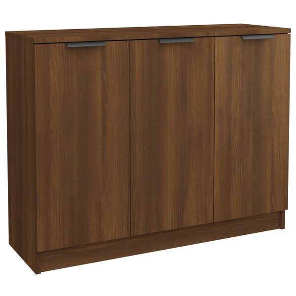 vidaXL Buffet Chêne marron 90 5x30x70 cm Bois d'ingénierie