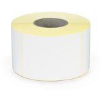 Étiquette papier blanc mat pour imprimante jet d'encre couleur 50 x 25 mm diamètre 40 mm (lot de 1125)
