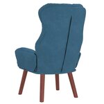 vidaXL Fauteuil relaxant Bleu 69 x 74 x 93 cm Velours