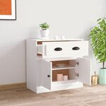 vidaXL Buffet blanc 70x35 5x67 5 cm bois d'ingénierie