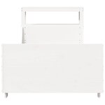 vidaXL Cadre de lit sans matelas blanc 90x190 cm bois de pin massif