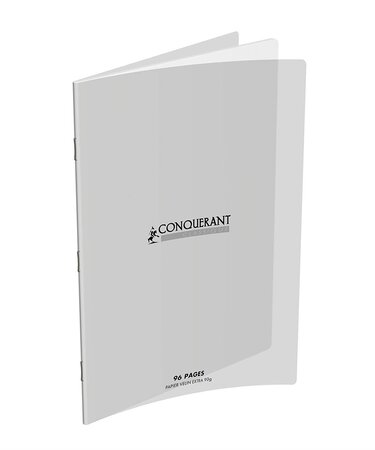Cahier Dessin 240 x 320 mm Couv Polypro 96 Pages Unies Blanc CONQUÉRANT SEPT