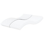 vidaXL Matelas en mousse blanc 160x220 cm dureté H2 H3