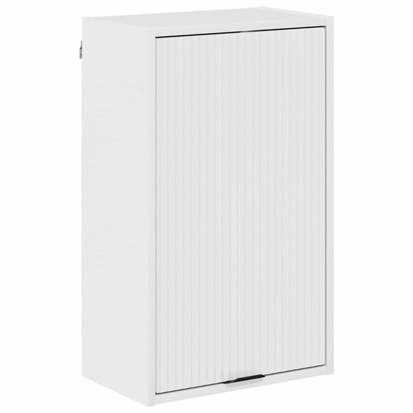 vidaXL Cabinet de salle de bain Blanc brillant 39 x 23 5 x 65 cm