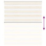 vidaXL Store zèbre beige marbré largeur du tissu 125 9 cm polyester