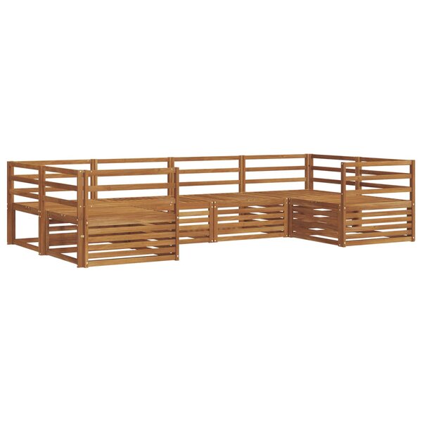 vidaXL Ensemble de canapés d'extérieur 6 pc Naturel