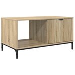 vidaXL Table basse Chêne sonoma 90 x 49 x 46 cm Bois d'ingénierie
