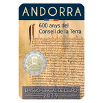 2 euros commémorative Andorre 2019 BU - Conseil de la terre.