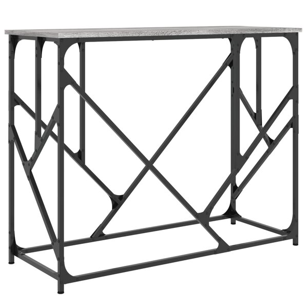 vidaXL Table console sonoma gris 100x40x80 cm bois d'ingénierie