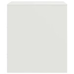 vidaXL Table de chevet blanc 34 5x39x44 cm acier