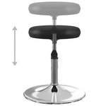 vidaXL Chaises à manger lot de 2 noir similicuir