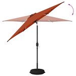 vidaXL Parasol de jardin avec lampes LED 270 x 270 cm Polyester