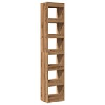 vidaXL Bibliothèque/Séparateur de pièce chêne artisanal 40x30x198 cm