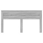vidaXL Tête de lit Gris Sonoma 200 cm Bois d'ingénierie