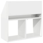 vidaXL Bibliothèque pour enfants Blanc brillant 72 5 x 29 5 x 69 cm