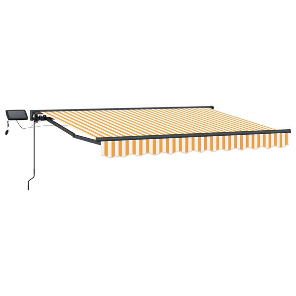 vidaXL Cadre de store manuel avec LEDs 2 5 x 2 m